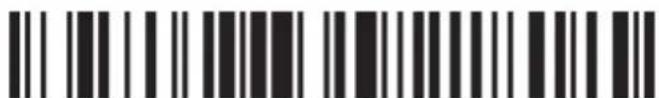 Barcode image with black and white vertical bars, no visible text or symbols beyond the pattern