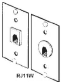 Cortelco 255444VBA20F - MODULAR JACKS - 2