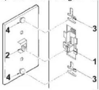 Cortelco 255444VBA20F - WALLINSTALLATION - 1