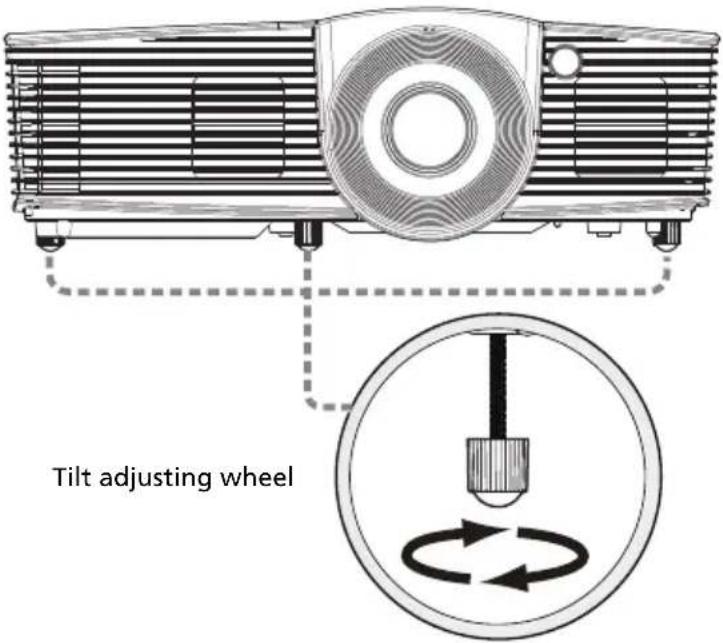 Tilt adjusting wheel