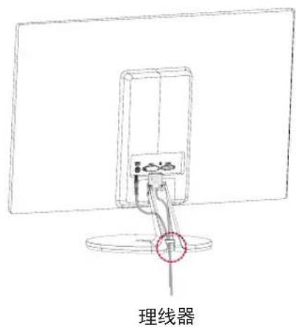 LG 23EA53VR - 使用理线器 - 1