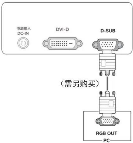 LG 22MP55DN - D-SUB 连接线缆(需另购买) - 1