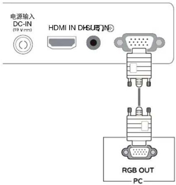 LG 22MP56HC - D-SUB 连接线缆 - 1