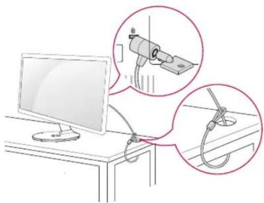 LG 22EA53VR - Kensington 防盗系统的使用 - 1