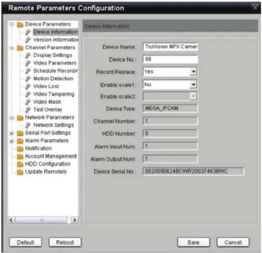 GE TruVision - Network and streaming configuration - 1