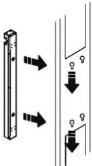 CyberPower PDU30BVHVT16F - Vertical Installation with Keyhole Mounts (0U Models) - 2