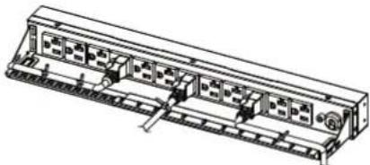 CyberPower PDU30BVHVT16F - Cord Retention Tray installation (Optional for both horizontal and vertical installations) - 2