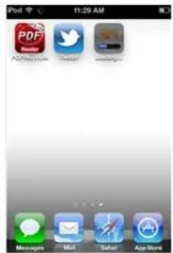 11:29 AM PDF Twitter Sanskys Messages Mail Safari App Store