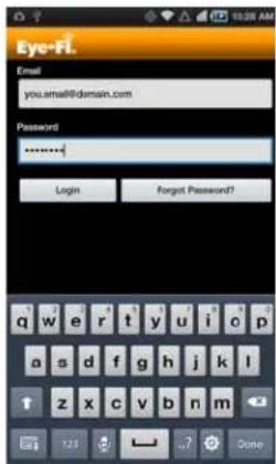 Eye-H Email you email@density.com Password ****** Login Forget Password? q w e r t y u i c p a s d f g h j k l ↑ z x c v b n m 123 Done