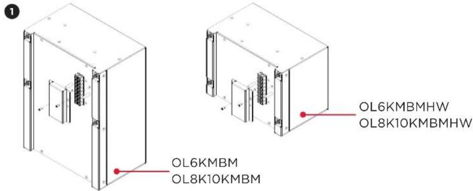 CyberPower Smart App Online OL8KRTHW - Step 1: Remove the cover from the Maintenance Bypass Module - 1