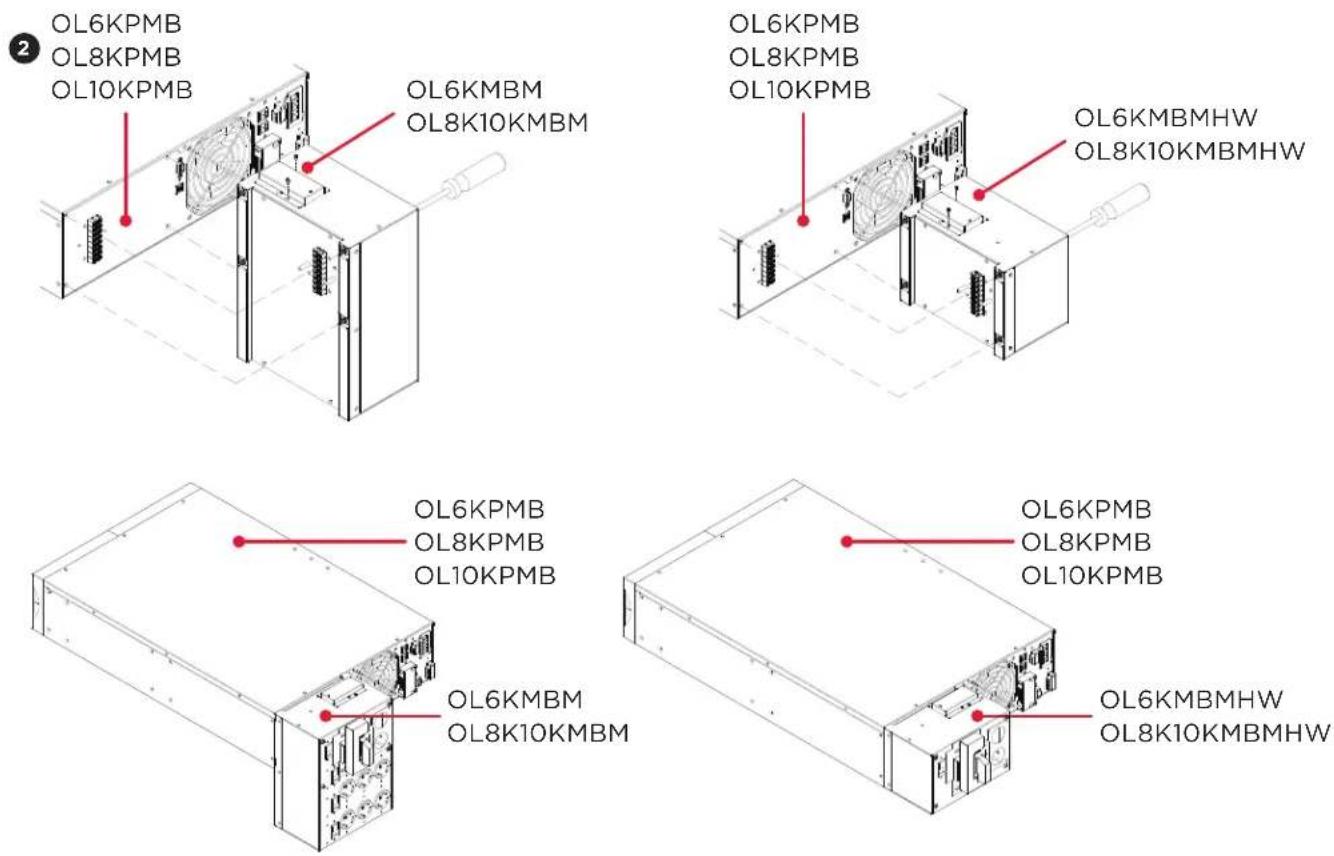 CyberPower Smart App Online OL8KRTHW - Step 2: Attach the Maintenance Bypass Module to the Power Module - 1