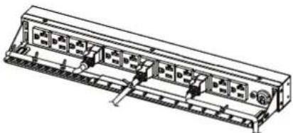 CyberPower PDU20B8R - Cord Retention Tray installation (Optional for both horizontal and vertical installations) - 2