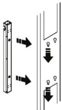 CyberPower PDU20BV20F - Vertical Installation with Keyhole Mounts (0U Models) - 2