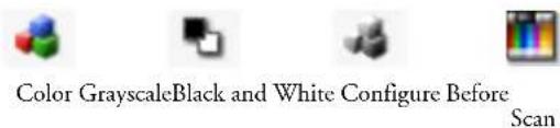 Color GrayscaleBlack and White Configure Before Scan