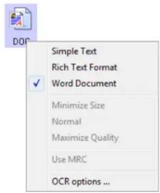 Simple Text Rich Text Format Word Document Minimize Size Normal Maximize Quality Use MRC OCR options ...