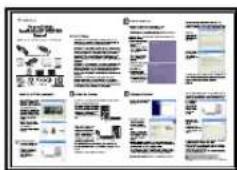Scanned document page with multiple sections on product, materials, and quality control, featuring images and descriptions of each section.