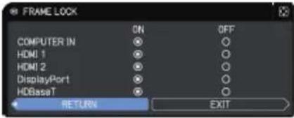 Christie LHD720i - INPUT menu - 6