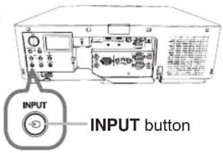 Christie LHD720i - Press INPUT button on the projector. - 2