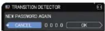 Christie LHD720i - Turning on the TRANSITION DETECTOR - 3