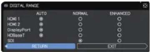 Christie LHD720i - INPUT menu - 4