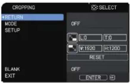 Christie LHD720i - Setting Cropping - 1