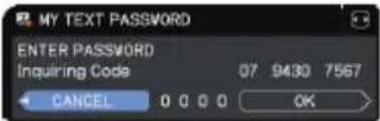 Christie LHD720i - If you have forgotten your password - 5