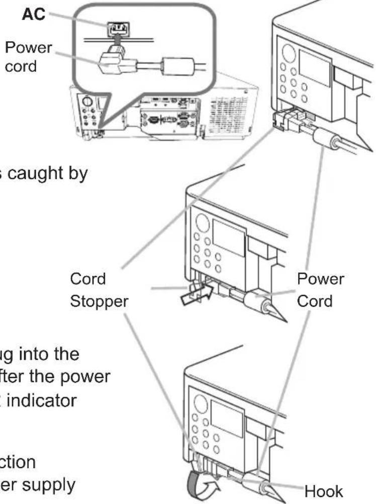 Christie LHD720i - Connecting power supply - 1