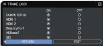 Christie LHD720i - INPUT menu - 7
