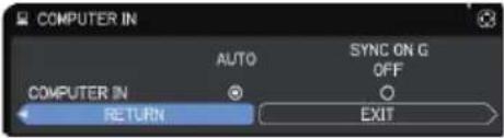 Christie LHD720i - INPUT menu - 5
