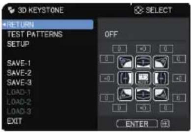 Christie LHD720i - SETUP menu - 2