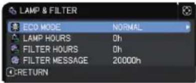 Christie LHD720i - SETUP menu - 3