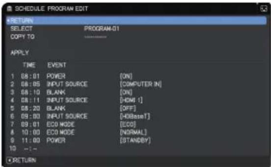 Christie LHD720i - ■ How to activate (DATE AND TIME / SPECIFIC DATE) - 3