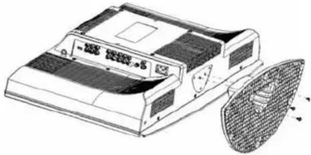 WESTINGHOUSE SK-26H540S - How to remove the BASE - 2