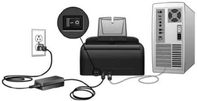 XEROX Patriot P4301D - STEP 4: CONNECT THE USB CABLE AND TURN ON THE POWER - 1