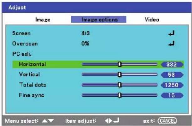 VIVITEK D5500 - Navigating the OSD - 4