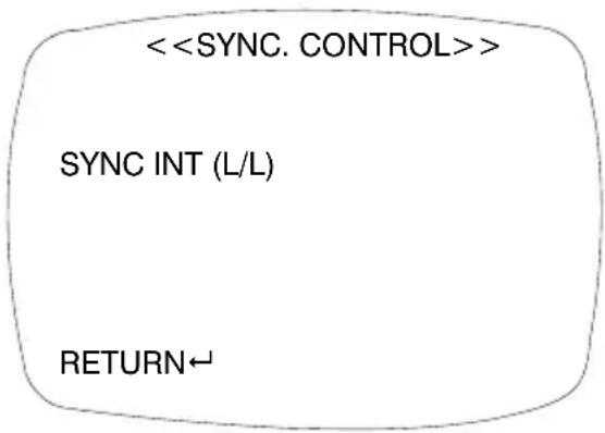 <<> SYNC INT (L/L) RETURN←