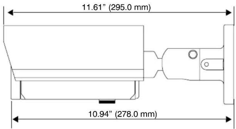 11.61" (295.0 mm) 10.94" (278.0 mm)