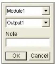 Module1 Output1 Note OK Cancel