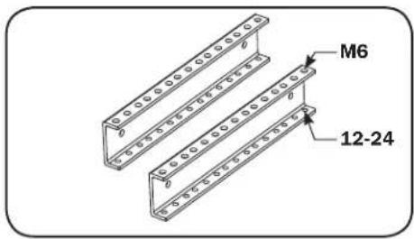 Tripp Lite SmartRack SRWF4U36 - Ajuste de la profundidad del riel de montaje - 1