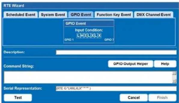 Christie Roadster HD16K - Add a GPIO Event - 1