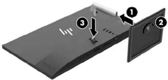 HP Elite S240n - Attaching the monitor stand - 3