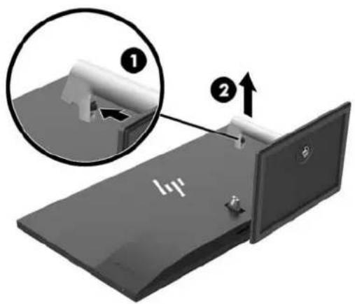 HP Elite S240n - Removing the monitor stand - 2