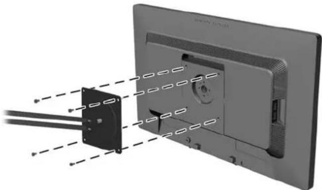 HP Advantage E201 - Mounting the Monitor - 2