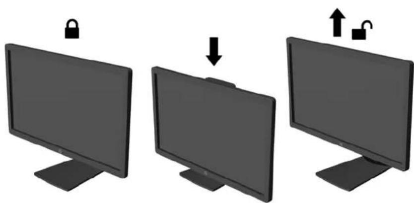 HP Advantage E201 - Adjusting the Monitor - 5