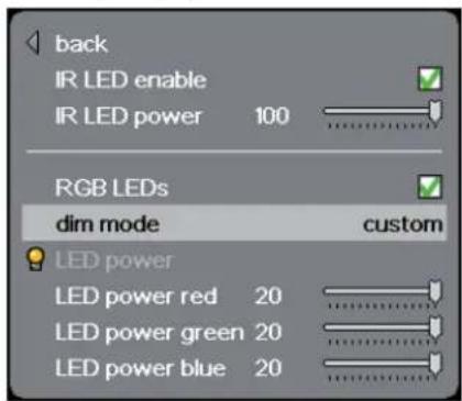 Barco FS33 - IR menu: - 5