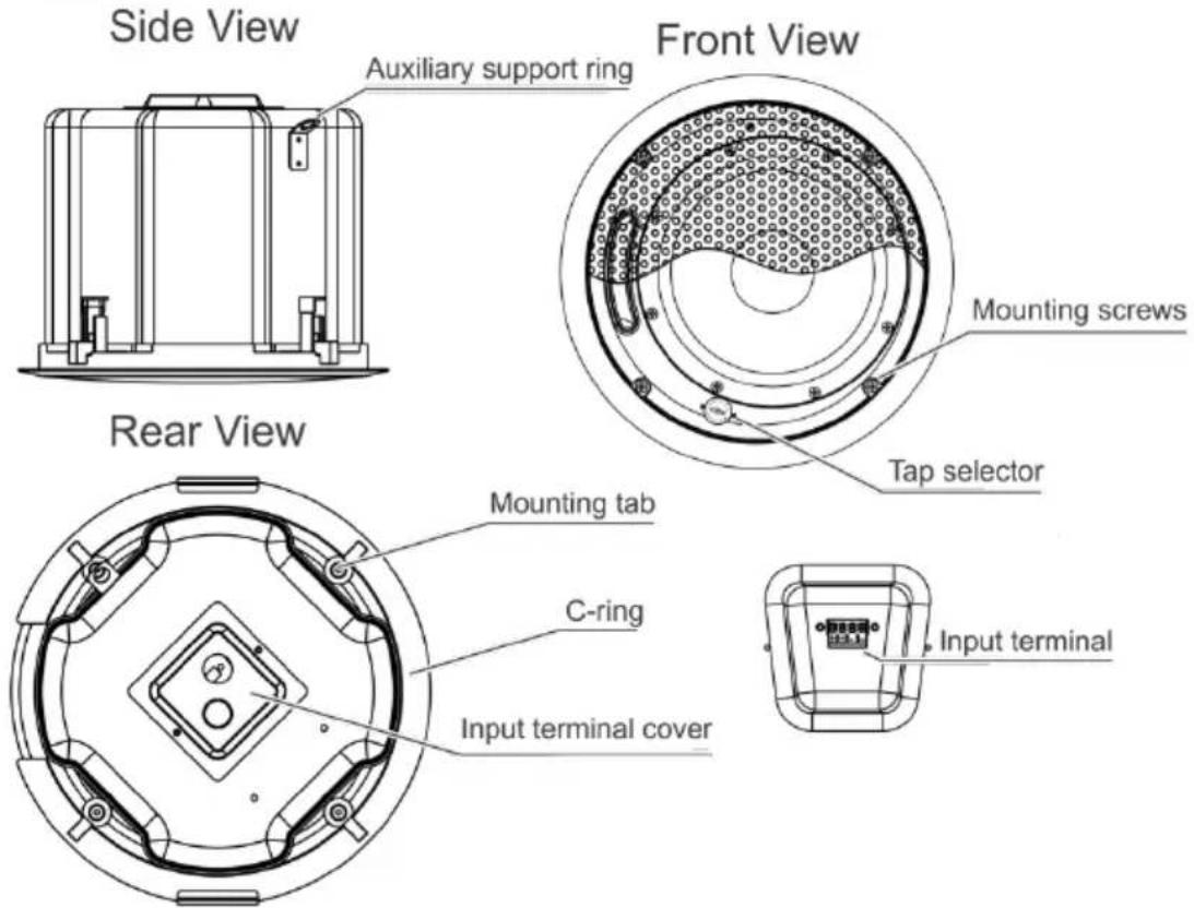 Kramer Yarden 6-CH - Your Yarden 6-CH Closed-back Ceiling Speakers - 1