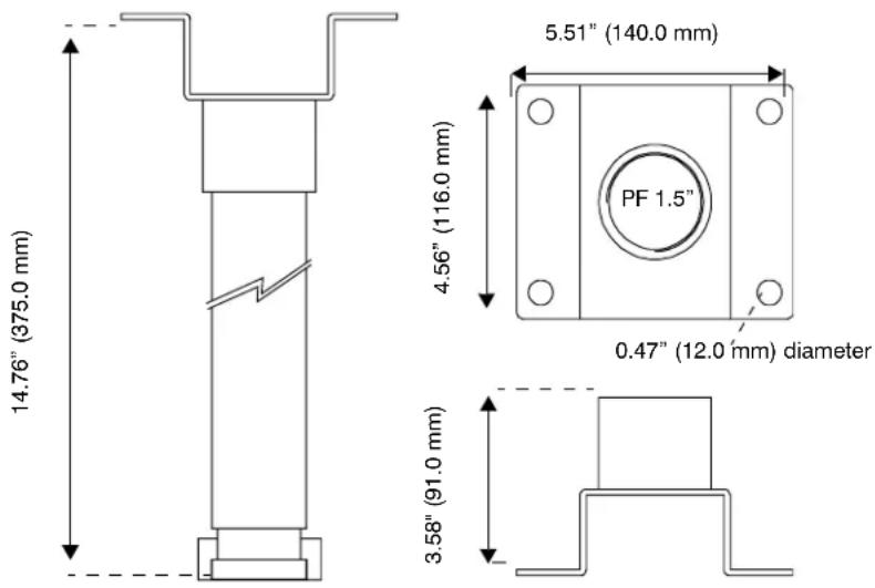 HONEYWELL Acuix HDXJNDASW - Installing a Ceiling Mount - 1