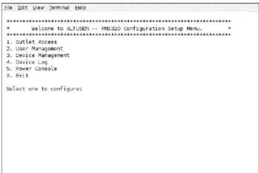 ATEN Power Over the NET PN5320 - Terminal Session (Linux): - 1