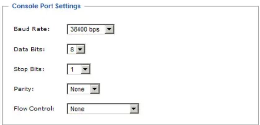 ATEN Power Over the NET PN5320 - Console Port Settings - 1