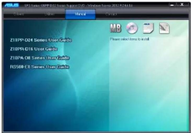 ASUS RS500A-E9-PS4 - Manual menu - 2
